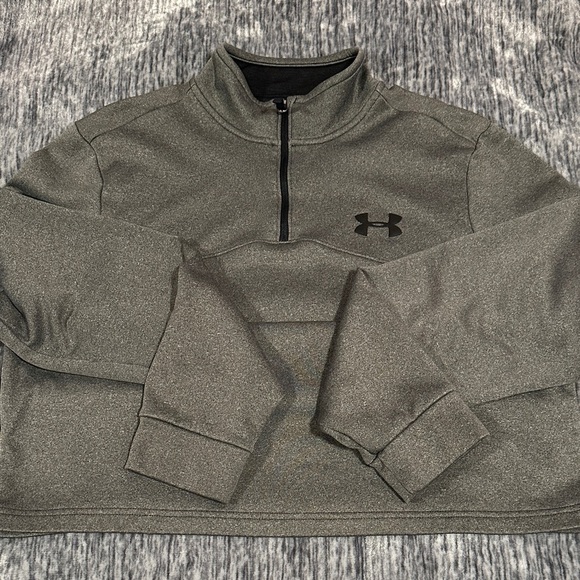 Under Armour Tops - Under Armour Charcoal Quarter-Zip Pullover VGUC